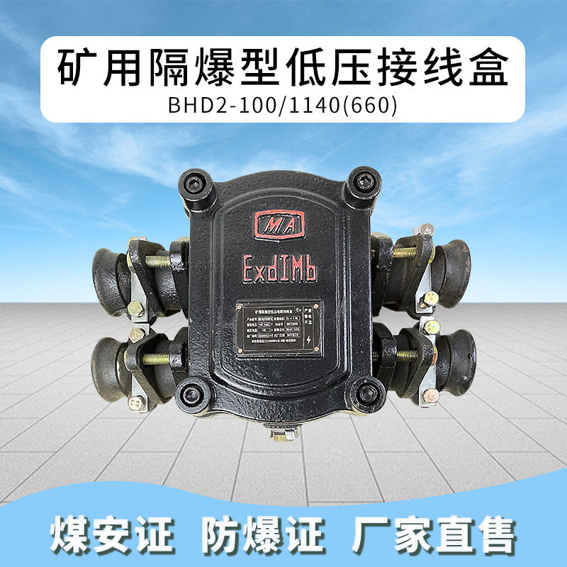 矿用隔爆型低压电缆接线盒BHD2-100/1140(660)-4G防爆电线分线盒