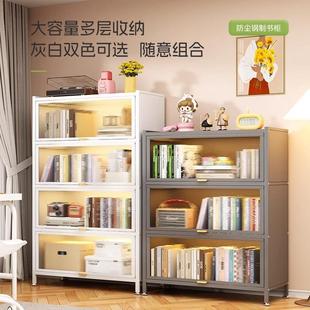 厨房置物架落地多层收纳柜子微波炉家用带门多功能橱柜防尘储物柜
