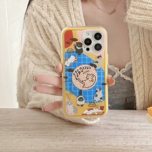 14promax防摔保护套 15promax全包防滑14 创意卡通调皮猫咪适用于苹果iPhone17手机壳16plus可爱少女16 15pro