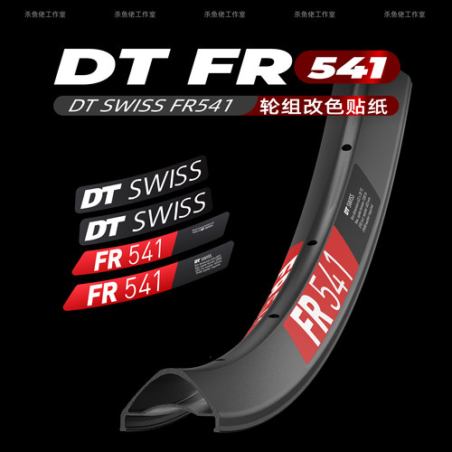 DT FR541山地车轮组贴纸轮圈贴单车定制改色3M防水个性27.5/29寸