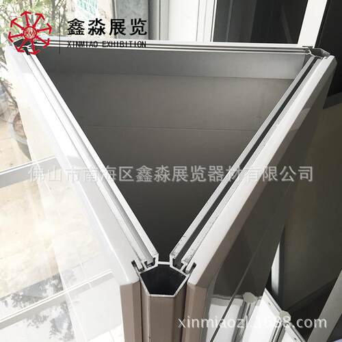五金配件转高档展示三角展架智能锁参展铝具旋旋转架xinmiao展架