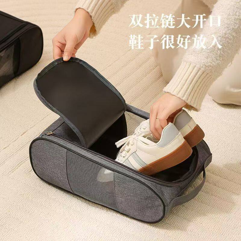 便携大容量球鞋包户外出差防水运动鞋袋网格透气男女足球鞋收纳包