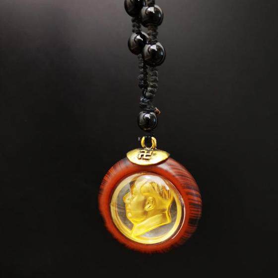 毛主像像项链挂坠百搭平安符毛爷爷头像挂件礼盒装大人儿童佩戴