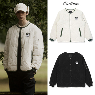 2025秋冬新款韩国MALBON高尔夫男装羽绒棉服时尚运动保暖夹克外套