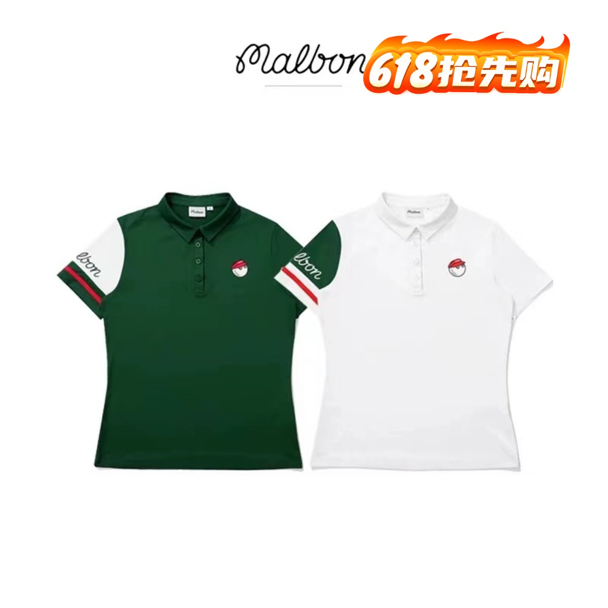 MALBON韓國高爾夫女裝短袖T恤