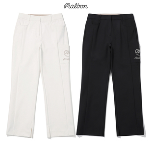 运动休闲弹力速干长裤 轻薄直筒裤 子女款 26春夏韩国MALBON高尔夫裤