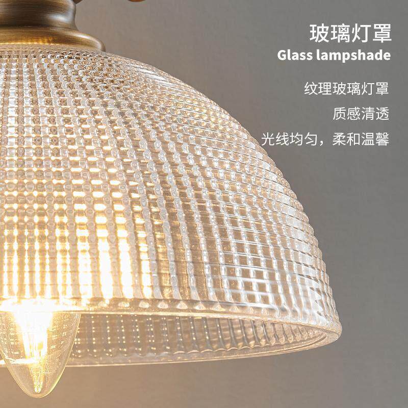 美式乡村卧室床头灯新款书房阅读壁灯轻奢中古风房间loft工业风壁