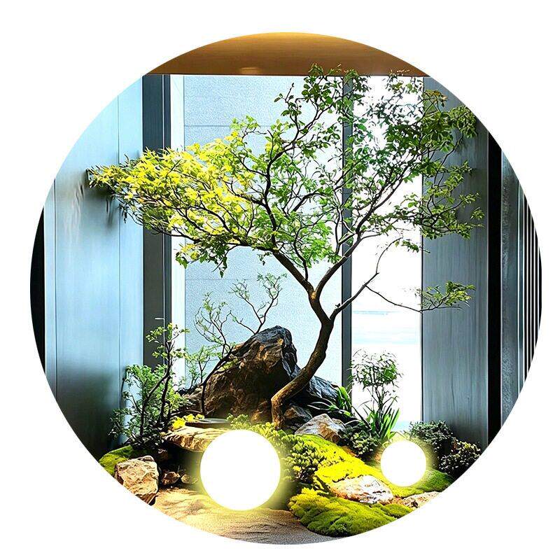 假枫树商场茶室禅意植物装饰景观仿真绿植羽毛枫鸡爪槭树造景橱窗