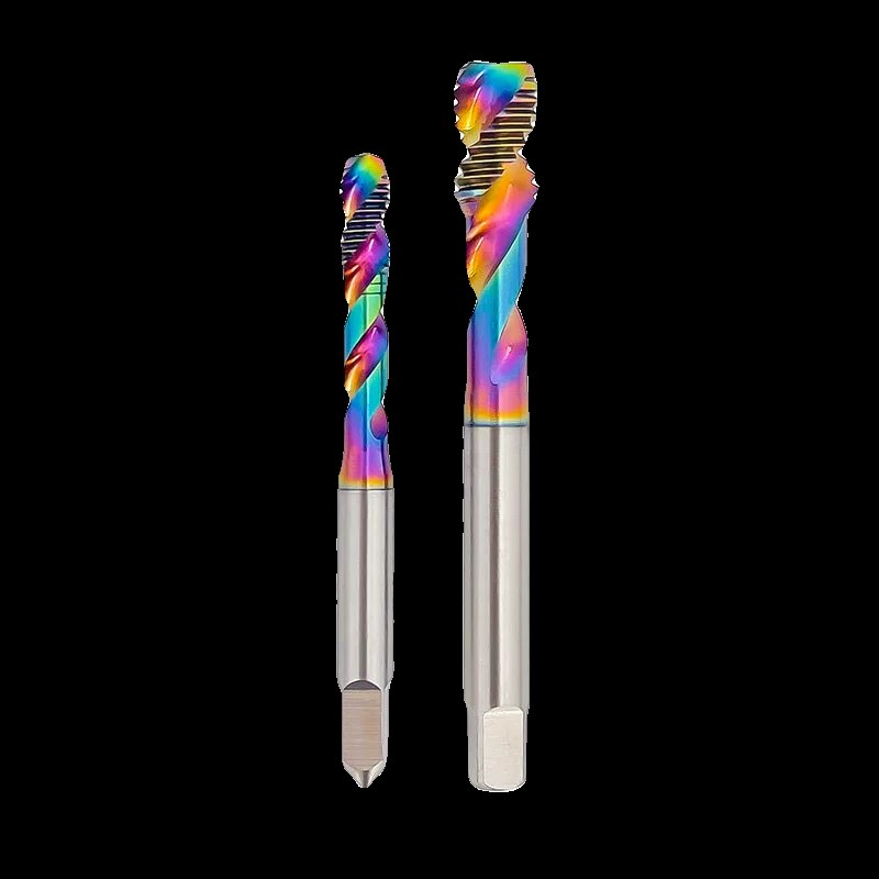 ZG两刃螺c旋丝锥铝用七彩美制丝攻M3M4M5M6m10先端丝锥DLC涂层