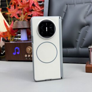 X6摺叠屏保护套x3高档全包防摔简约防滑防 软边肤感磨砂双中轴保护适用华为MateX5磁吸手机保护壳mateX7典藏版