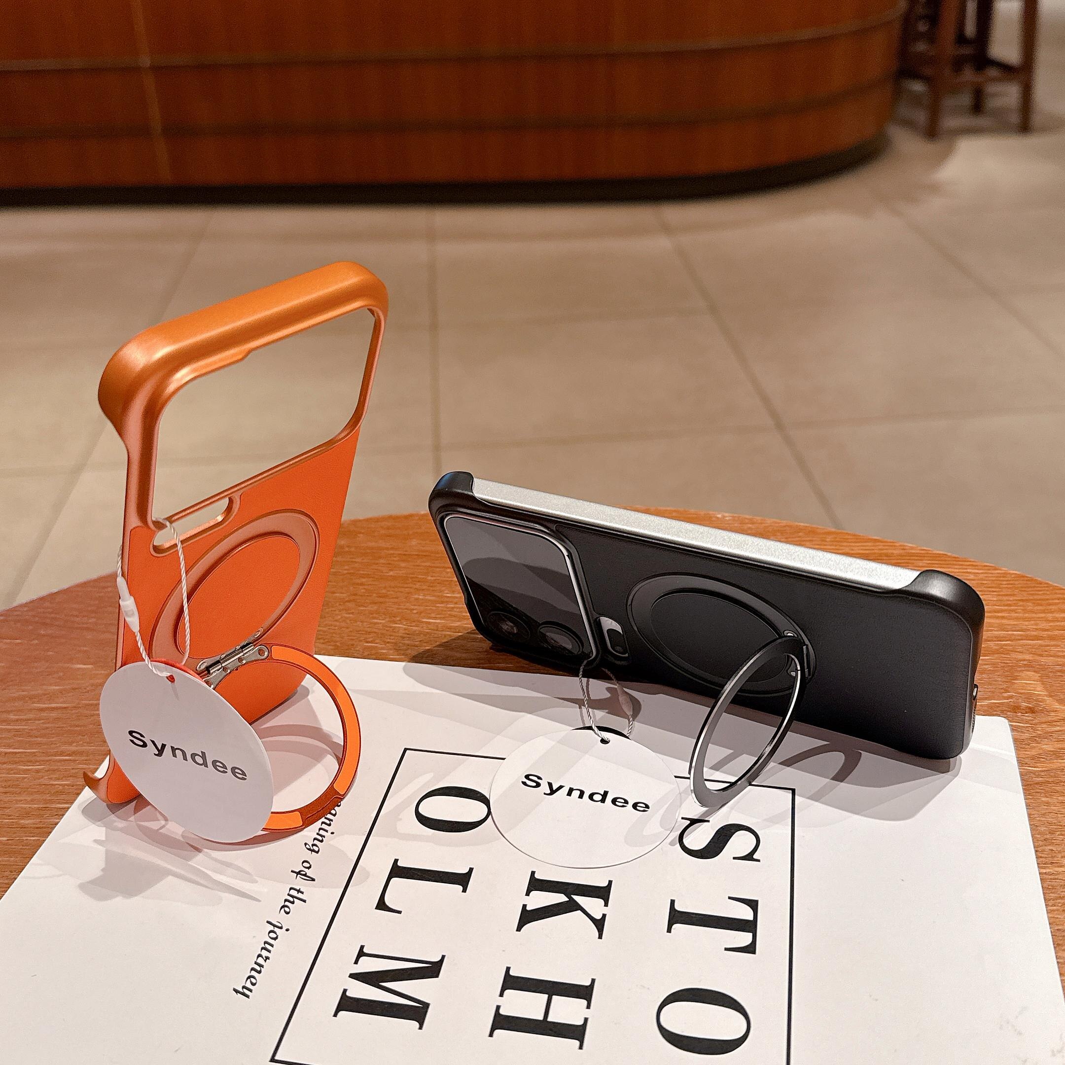 皮质无边框磁吸支架适用小米17promax手机壳15/14PRO超薄素皮防滑15ultra半包防摔小米17Pro男女14保护套17PM