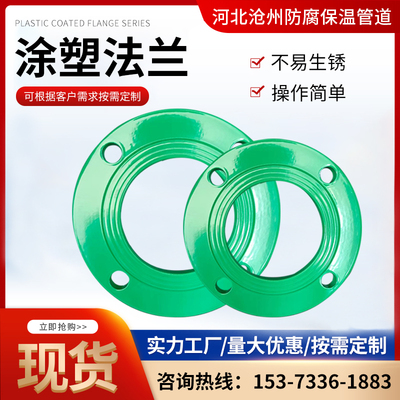 涂塑法兰喷塑防腐金属高压沟槽法兰大口径碳钢不锈钢电热熔法兰片