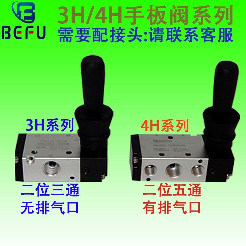 气动3R/4R210-08手拉阀 3H/4H210-08手O板阀 控制开关推拉式手推