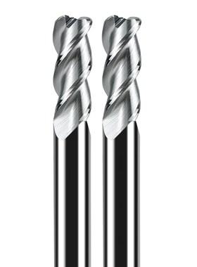 钨钢加长铝用圆鼻刀3刃高光铝用R角铣刀牛鼻刀150长200长r0.2r0.3