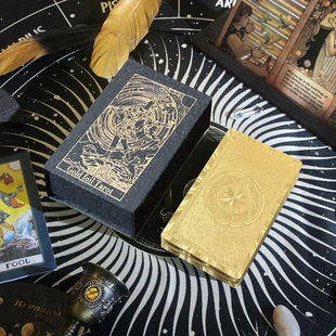 经典韦特塔罗牌典藏款金箔维特罗牌Tarot全套pvc材质新款塔桌罗