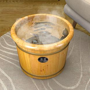 香柏木泡脚桶家用保温泡脚桶木质洗脚盆养生足浴泡脚盆实木洗脚盆