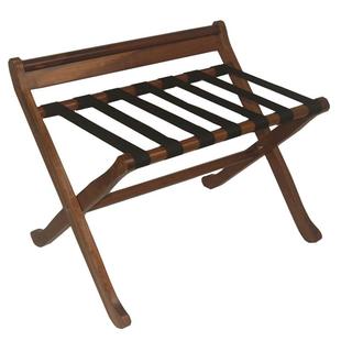 加大民宿折叠实木行李架酒店宾馆客房收纳架置物架卧室放衣架家用