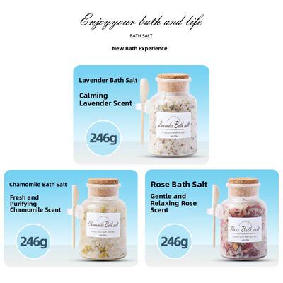 浴盐浴剂浴盐浴盐足浴盐浴缸浴保湿玫瑰薰衣草246g