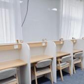 Ai学习桌自习室学习桌培训隔断桌简约现代学生培训辅导学习课桌