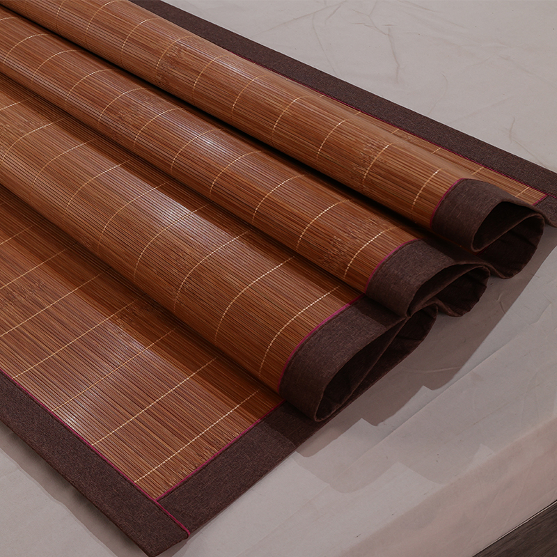 夏季直筒凉席1.5米不可折叠1.3竹席1.2m冬夏两用碳化1.35家用席子