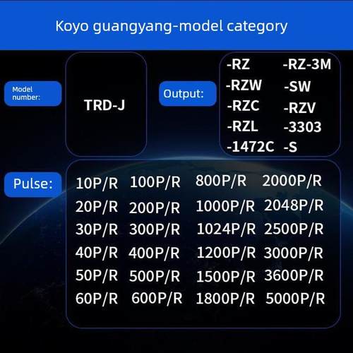 光洋型编码器TRD-J1000-RZW/RZV/RZ/L/S RZVW J360 500 1024P/R