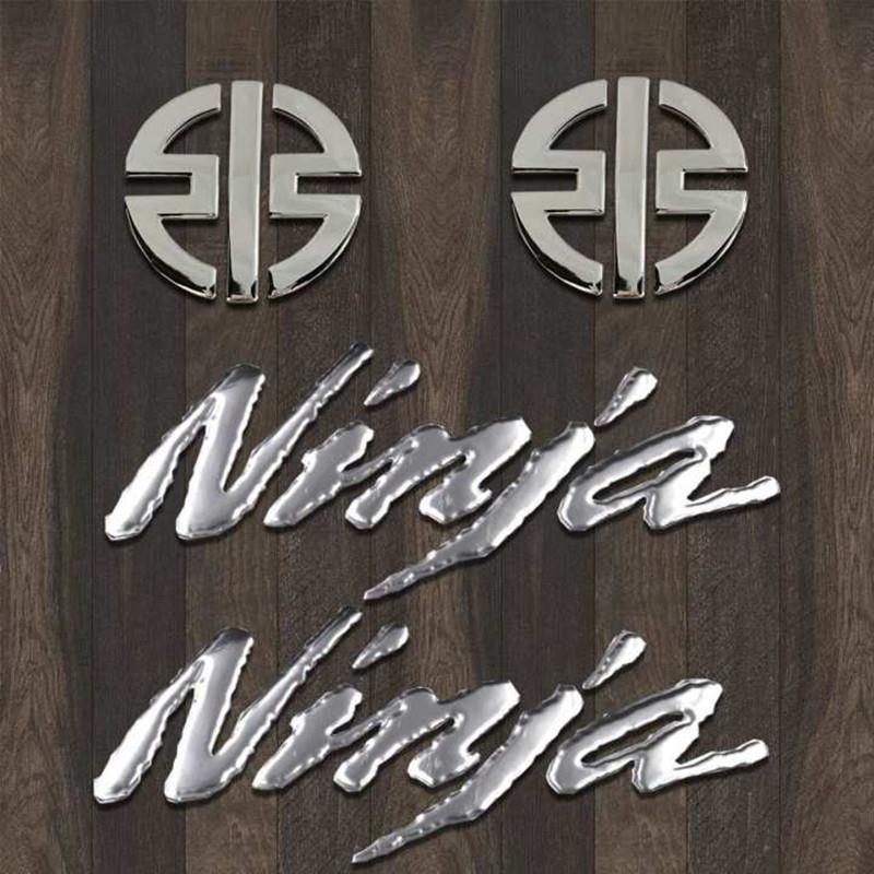 适用ZX-6R10R12R川崎ninja400 300 650车标机车装饰贴纸软胶贴