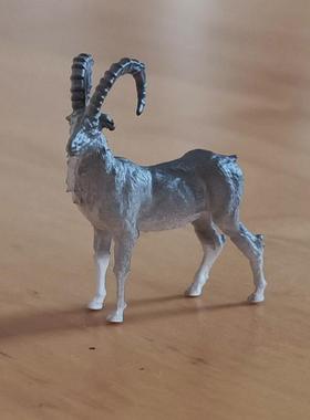 仿真山羊微景观桌面动物小羊模型摆件盆景饰品3D打印树脂装饰摆设