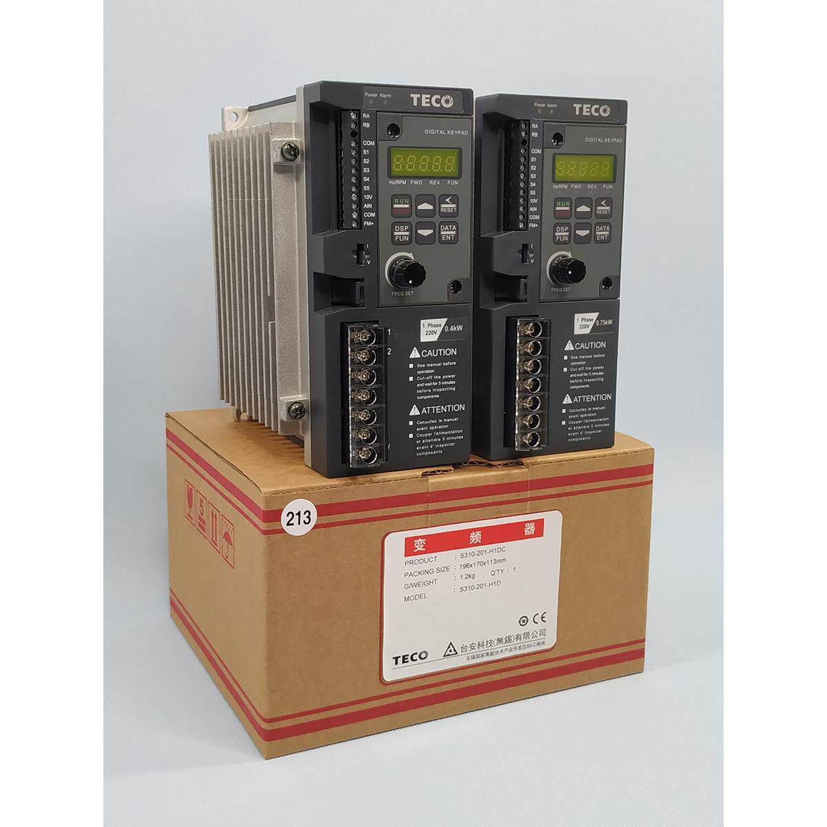 东元变频器S310-2P5/201/202-H1BCDC 0.4/0.75/1.5KW台安调速TECO