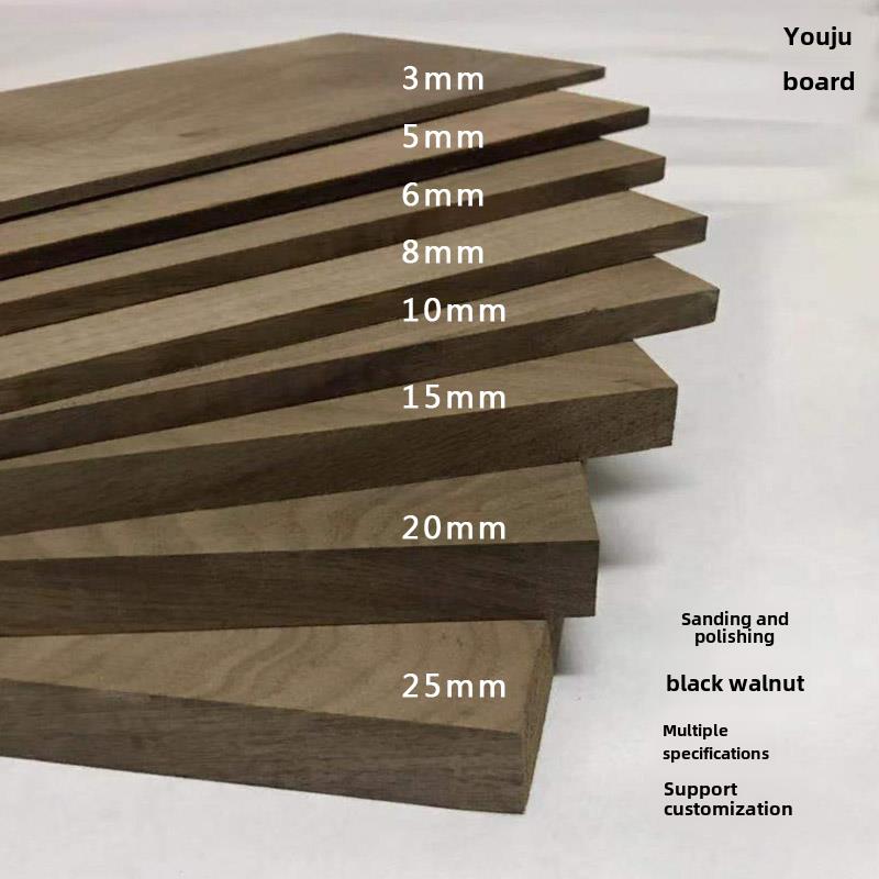 抛光北美Fas级黑胡桃木板实木薄板木条DIY支撑尺寸定制推广