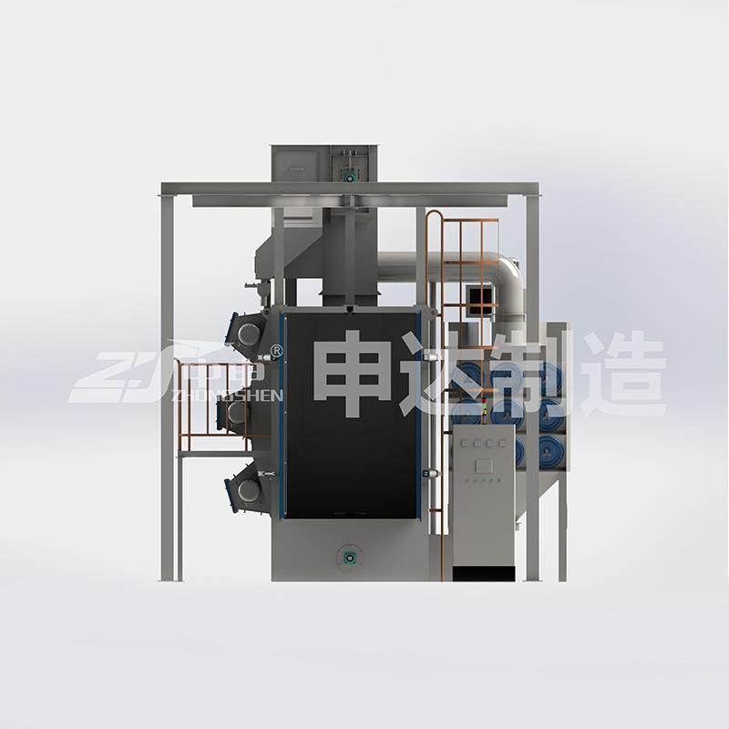 抛机丸钢CYX材除锈表机面处理除锈机双轨道抛丸机清理吊钩式抛丸
