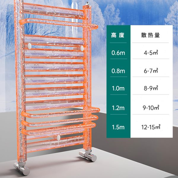 暖气片家用小背篓水暖卫生间明装专用不锈钢置物架散热片取暖器E