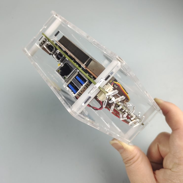 注:这是亚克力机箱,研盛NUC工控主板MINI-ITX迷你10x10cm