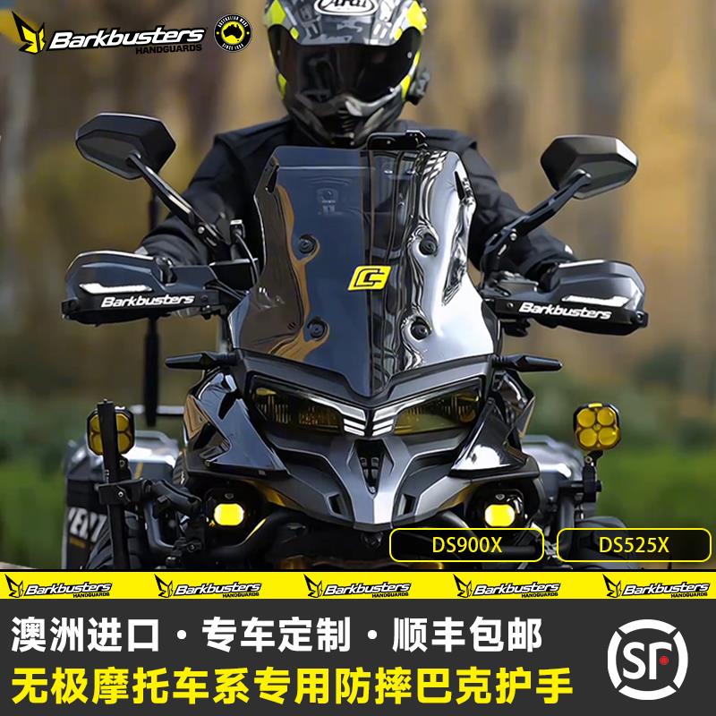 巴克进口摩托车手把改装护手片双点护手弓适用无极DS525X配件