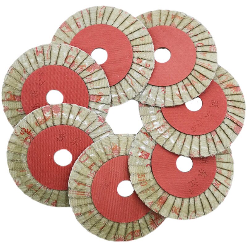 正品小太阳花形页轮百叶片薄花页片抛光片打磨片抛光百叶轮100*16