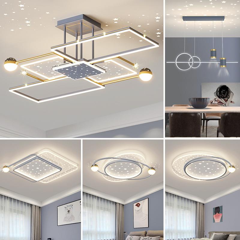 客厅吊灯2022年新款大气现代简约主灯具大全全屋组合套餐广东中山