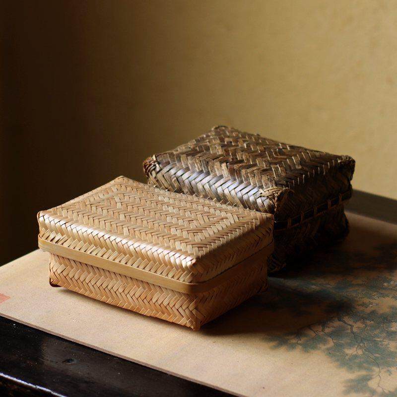 手工竹编盒子田园风家用茶道收纳整理盒民间工艺品,金属材料及制品,金属加工件/五金加工件,淘宝优惠券,粉丝福利购,淘宝优惠卷