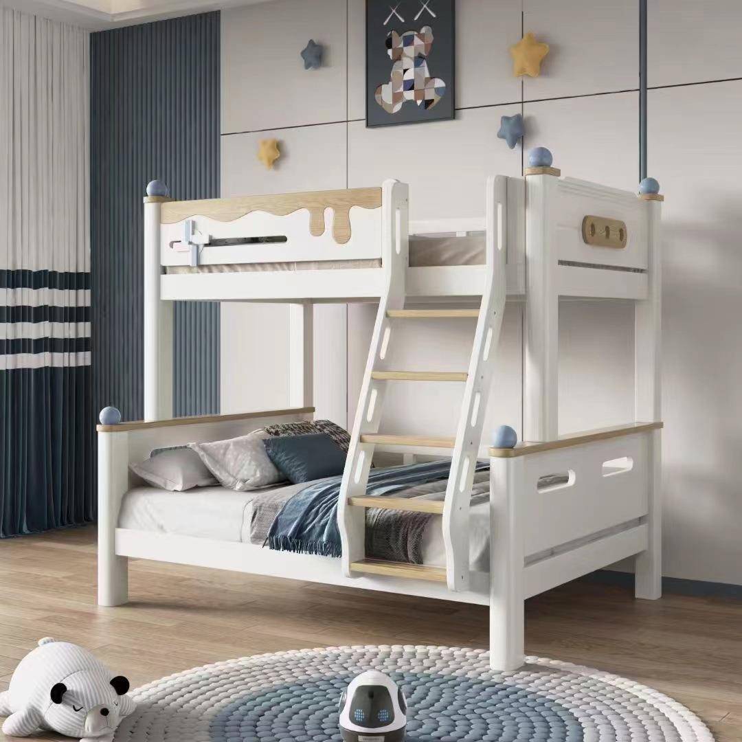 全实木子母床上下铺双层高低床成年木床小户型上下床双层床儿童床