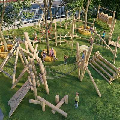 大型不锈钢滑梯设计户外儿童游乐场设备幼儿园滑滑梯室外游乐设施