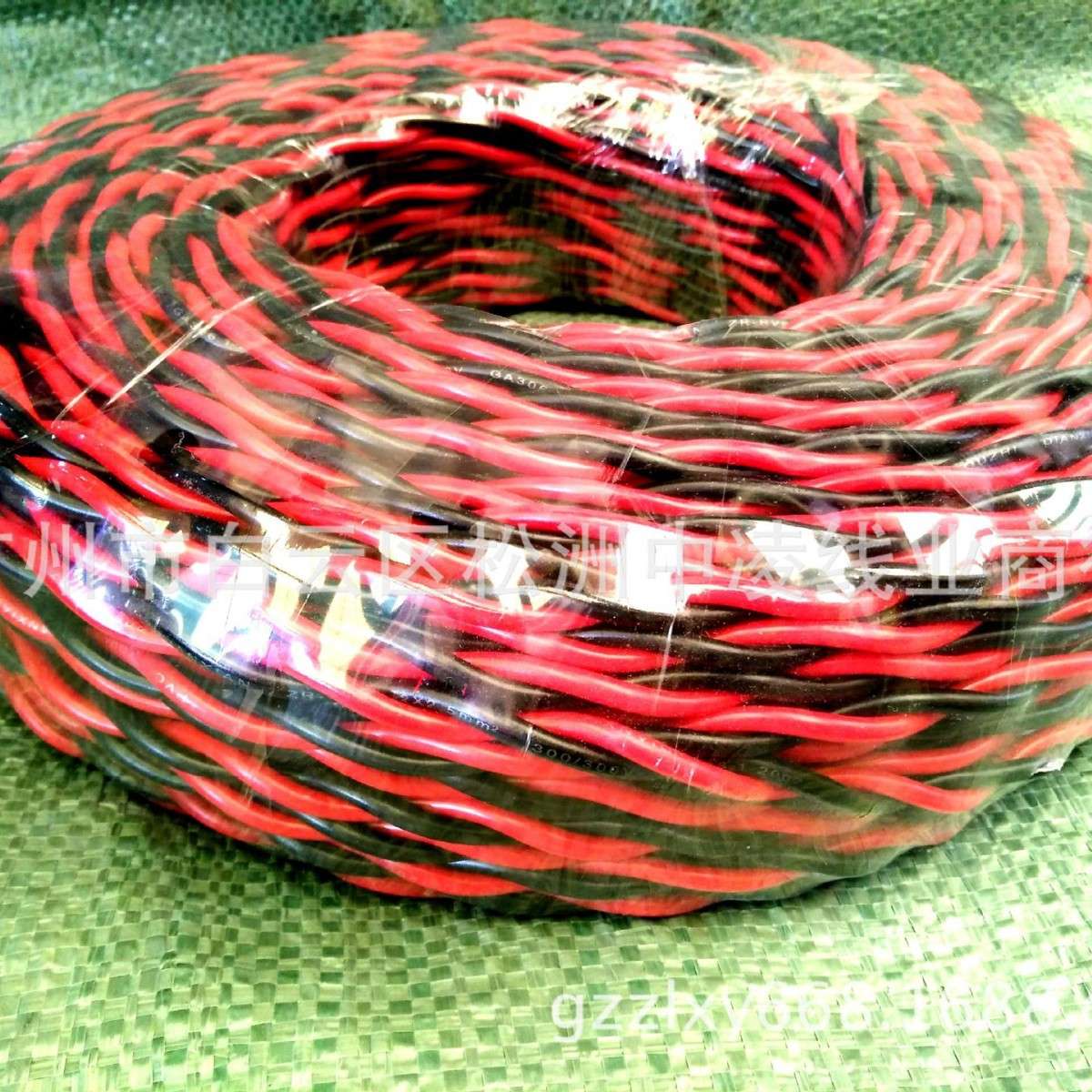 电线电缆2X2.5平方花绞线 双色花线双股绞线2芯灯线纯铜RVS花绞线