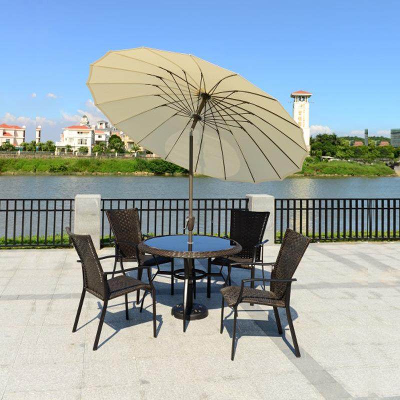 全铁庭院花园露台桌子中间罗马户外遮阳伞太阳伞香蕉伞岗亭中柱伞,金属材料及制品,金属加工件/五金加工件,淘宝优惠券,粉丝福利购,淘宝优惠卷