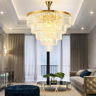 后现代水晶吊灯客厅餐厅卧室楼梯灯家用大气简约港式北欧轻奢灯具