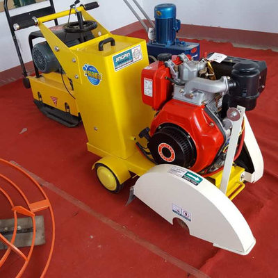 混凝土水泥路面切割机沥青柏油路切缝机金尊手推式刻纹切割一体机