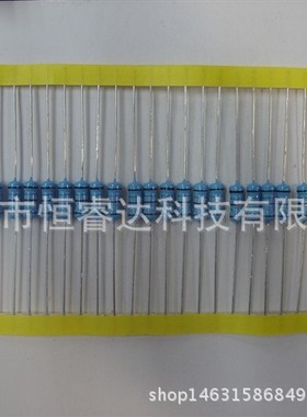 供应散装编带1%直插五色环金属膜电阻2W-100KR 100Kohm 100K欧