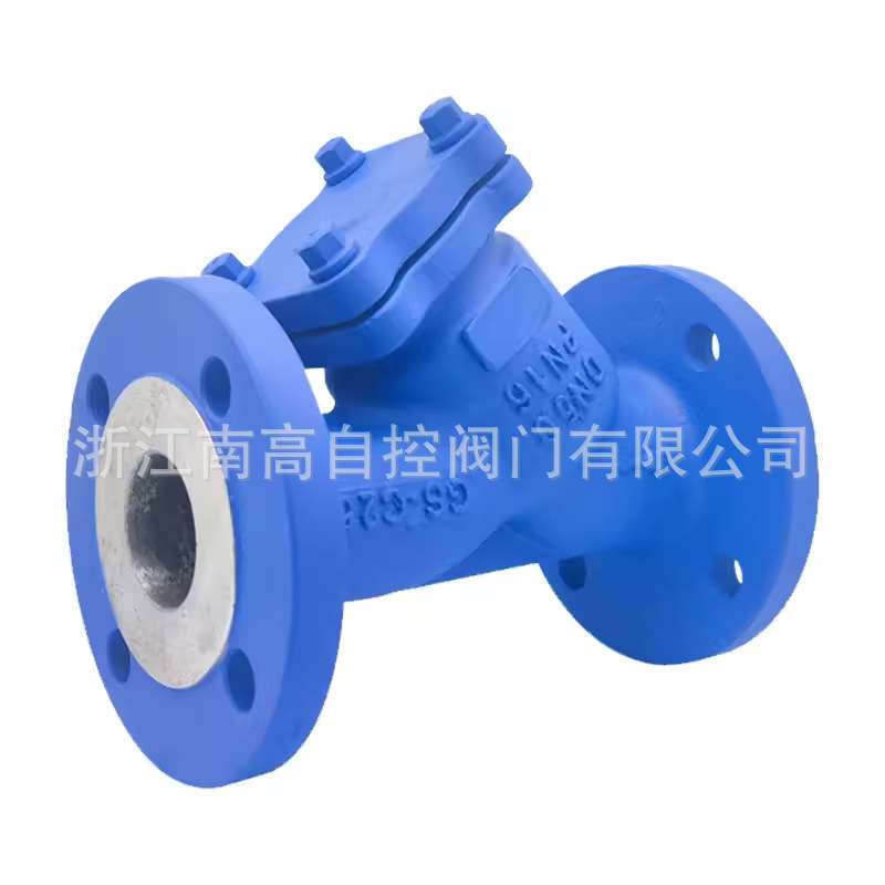 南高供应YG45H-25C DN125铸钢波纹管Y型法兰过滤器