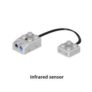 红外距离传感器电机编程猫电机机器人配件Moc积木主控制编程中心