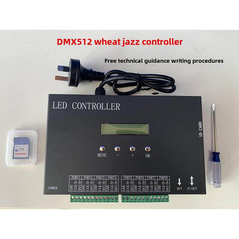 Dmx512迈爵士灯带Led控制器,采用Sd卡写入编程技术控制Ktv包房酒