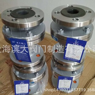 上海滨大阀门 不锈钢衬胶止回阀H44J-16P衬胶止回阀