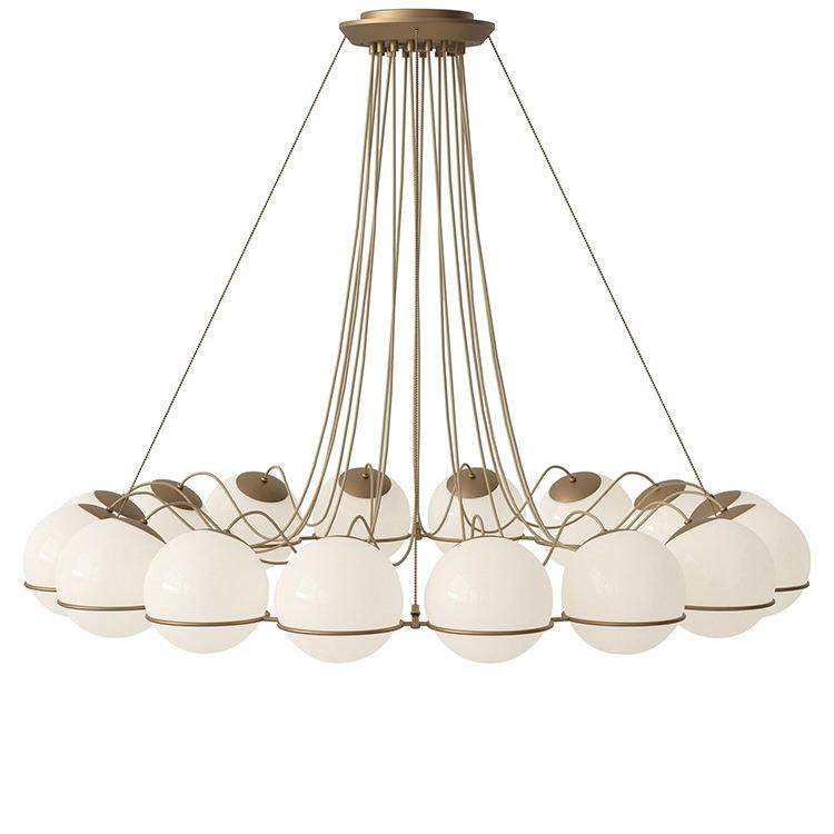 蜡烛玻璃球吊灯客厅餐厅卧室北欧设计师个性魔豆网红创意护眼