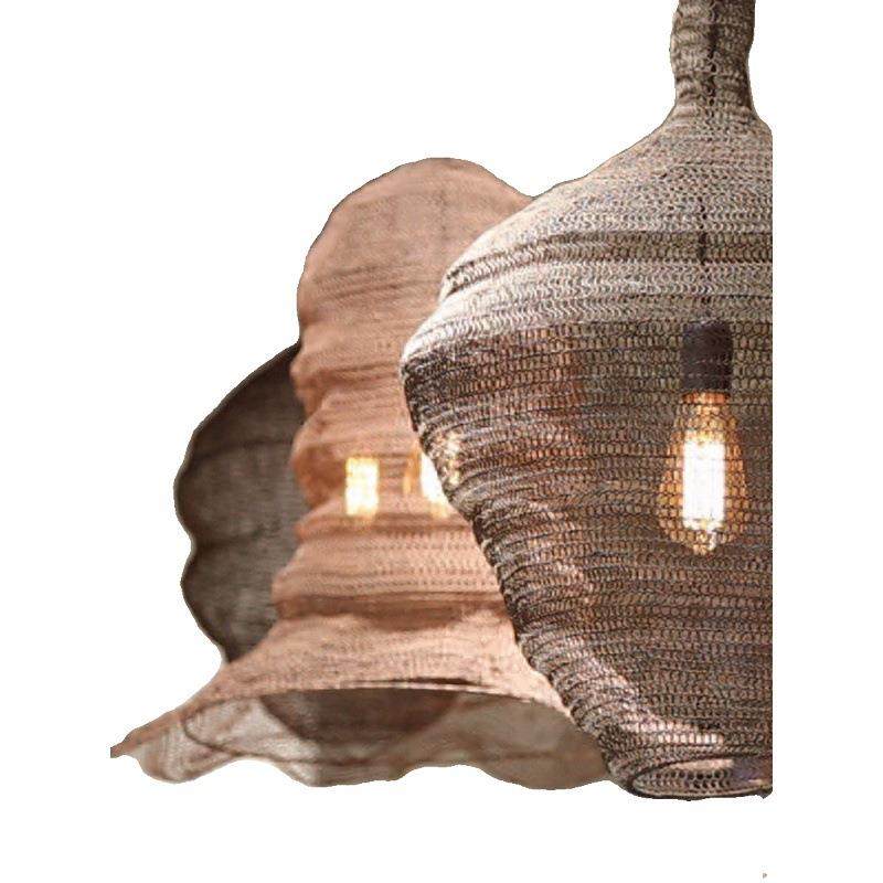 侘寂风铁丝网吊灯商用餐饮酒店餐厅民宿走廊客厅卧室创意艺术灯具