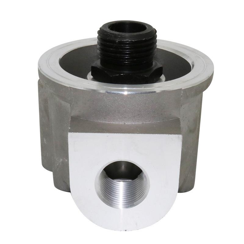 源头厂家直供压缩空压机W962单头配件W962W71机9铝油滤头底座接铝